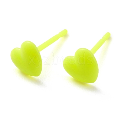 Eco-Friendly Plastic Stud Earrings EJEW-H120-03D-02-1