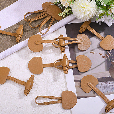Leather Toggle Buckles FIND-WH0199-469A-1