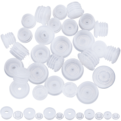 120 Sets 6 Styles Plastic Dustproof Bottle Stoppers AJEW-GF0008-16-1