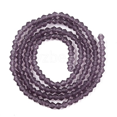Imitate Austrian Crystal Frosted Glass Beads Strands EGLA-A039-T6mm-MD04-1