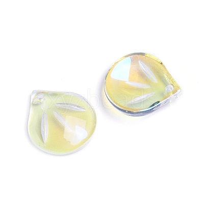 Transparent Glass Charms GLAA-H016-05E-22-1