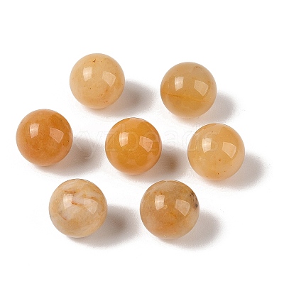 Natural Topaz Jade No Hole Sphere Beads G-K353-04B-17-1