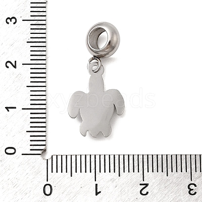 304 Stainless Steel Sea Animal European Dangle Charms X-STAS-D153-04A-P-1