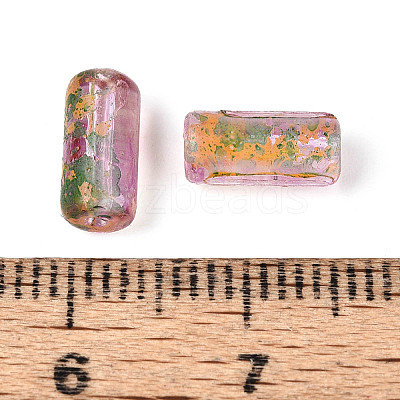 Picasso Transparent Glass Bugle Beads SEED-N010-02E-1