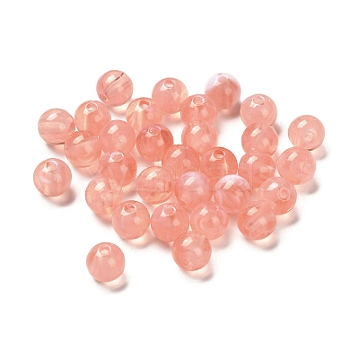 Imitation Jade Acrylic Beads MACR-G066-01C-1