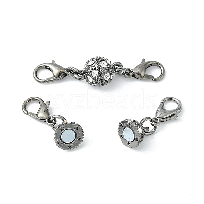 1Pc Alloy Crystal Rhinestone Magnetic Clasps ALRI-YW0001-11B-1