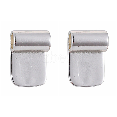 Brass Glue-on Flat Pad Bails KK-D519-B-S-1
