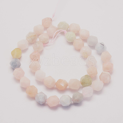 Natural Morganite Beads Strands G-E359-14-8mm-1