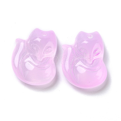 Electroplate Glass Cabochons EGLA-D007-04E-1