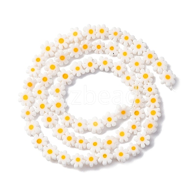 Handmade Millefiori Glass Bead Strands LAMP-J035-6mm-44-1