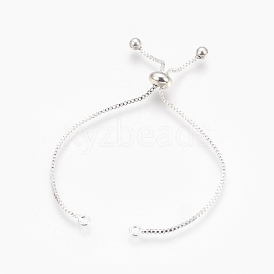 Brass Box Chain Slider Bracelet Making KK-Q675-05S-1