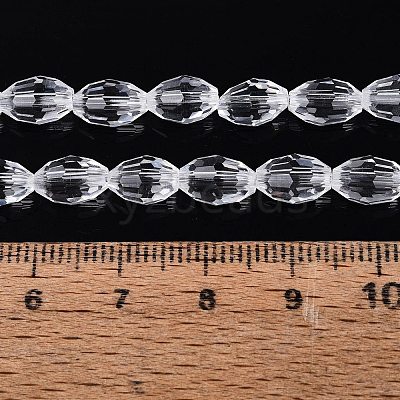 Transparent Glass Beads Strands GLAA-N071-01A-A01-1