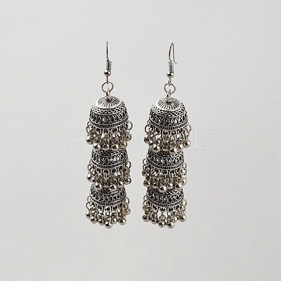 Alloy Bell Dangle Earring EJEW-WH0017-95AS-1
