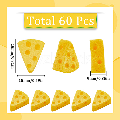 60Pcs Opaque Resin Decoden Cabochons CRES-SC0002-87-1