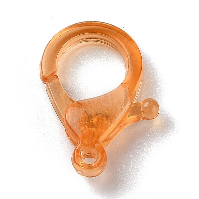 Transparent Plastic Lobster CLaw Clasps KY-H005-A03-1