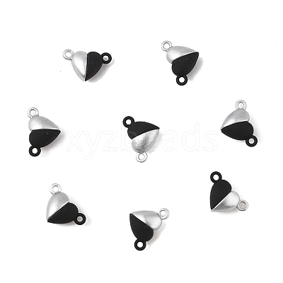 10 Sets Alloy Magnetic Clasps with Loops FIND-LP0004-76D-1
