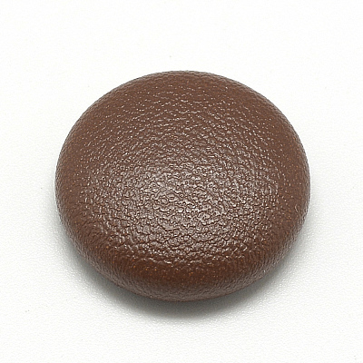 Imitation Leather Covered Cabochons WOVE-S084-06B-1