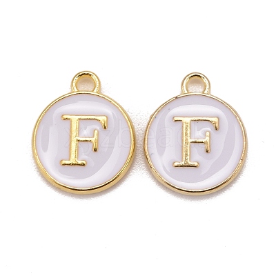 Golden Plated Alloy Charms X-ENAM-S118-01F-1