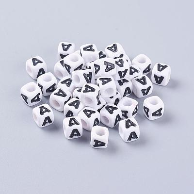 Letter Acrylic Beads PL37C9129-A-1