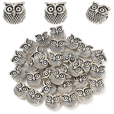 30Pcs Tibetan Style Alloy Beads TIBEP-YW0002-10-1