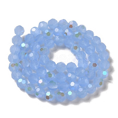 Imitation Jade Glass Beads Strands EGLA-A035-J8mm-L03-1