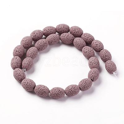 Natural Lava Rock Beads Strands G-F671-03B-17-1