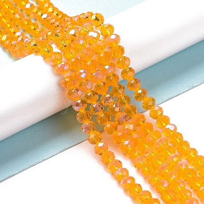 Electroplate Glass Beads Strands EGLA-A034-T8mm-L11-1