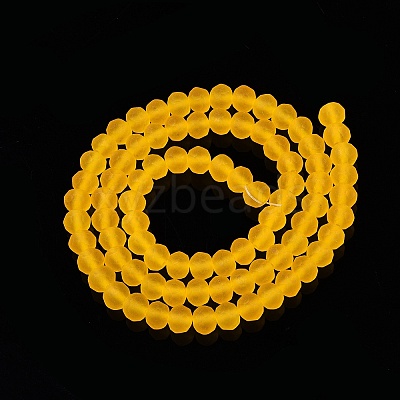 Transparent Glass Beads Strands X-EGLA-A044-T6mm-MD05-1