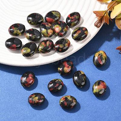 Handmade Porcelain Beads X-PORC-S496-P06-1