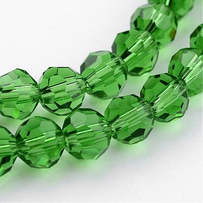 Transparent Glass Bead Strands GLAA-G013-10mm-54-1