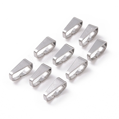 Tarnish Resistant 304 Stainless Steel Snap On Bails STAS-S057-39-1