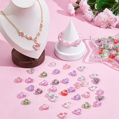 120Pcs Transparent Acrylic Beads OACR-SP0002-23-1
