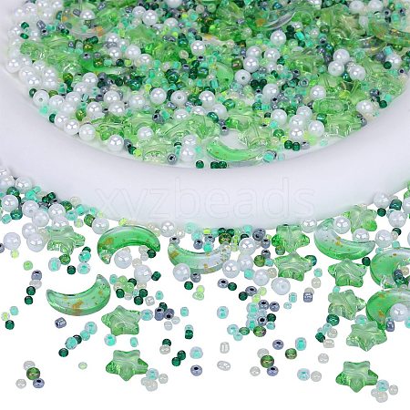 2 Bag Glass & Seed Beads GLAA-SZC0001-94A-1