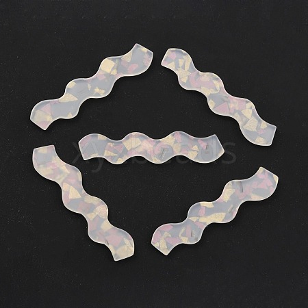 Acrylic Wave Shape Cabochons FIND-B003-07C-1