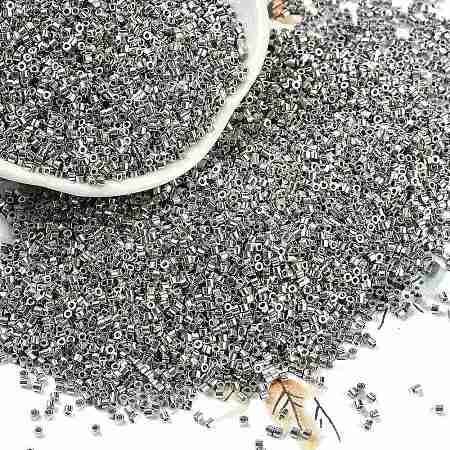 Electroplate Glass Seed Beads SEED-H003-10E-1