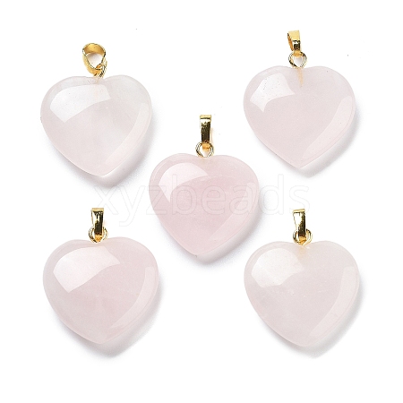 Natural Rose Quartz Pendants G-G956-B05-G-1