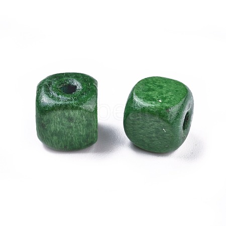Dyed Natural Wood Beads WOOD-S617-7-LF-1