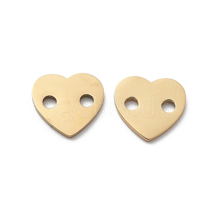 304 Stainless Steel Laser Cut Heart Connector Charms STAS-M111-16G-01-1