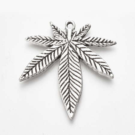 Tibetan Style Alloy Pendants X-TIBE-T010-04AS-RS-1