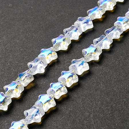 Transparent Glass Beads Strand X1-GLAA-F112-02I-1