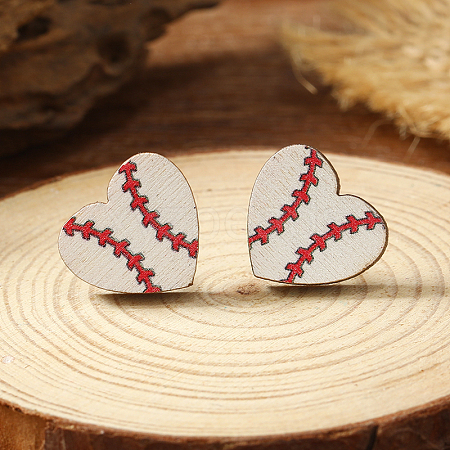 Wooden Stud Earrings PI5044-2-1