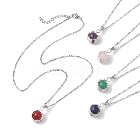 304 Stainless Steel Cable China Necklaces NJEW-JN04868-02-1