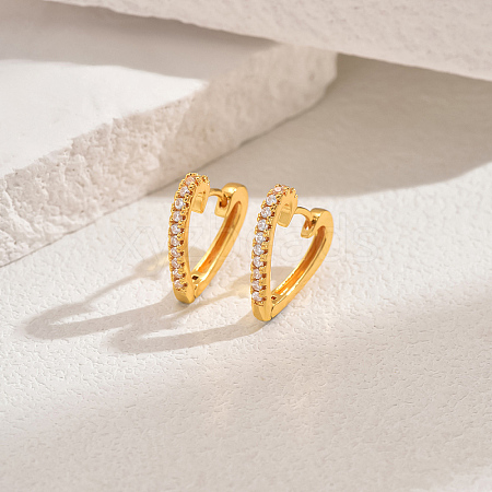 Classic Fashionable Brass Hoop Earrings for Women PJ2124-2-1