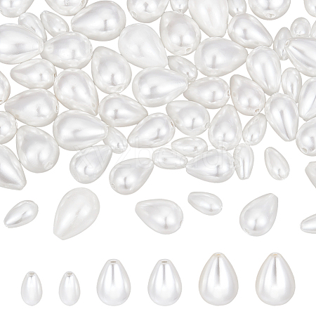 60Pcs 3 Styles Polished Shell Pearl Beads Strands BSHE-NB0001-38-1