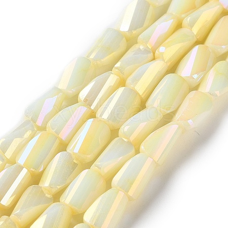 Ombre Effect Dyed Glass Beads Strands GLAA-I059-01D-1