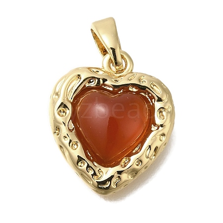 Natural Carnelian(Dyed & Heated) Pendants KK-K388-03G-1