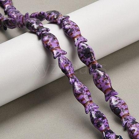 Synthetic Turquoise Beads Strands TURQ-F019-01A-1