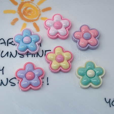 Opaque Resin Enamel Cabochons CRES-D308-12-1