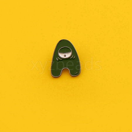 Letter Alloy Enamel Brooches PW-WG3ADD6-01-1