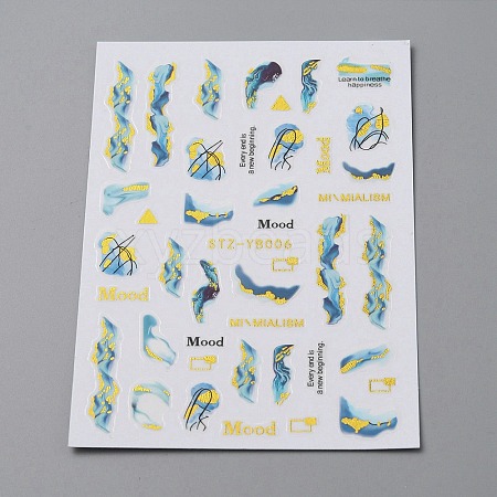 Nail Art Stickers MRMJ-WH0086-28C-1